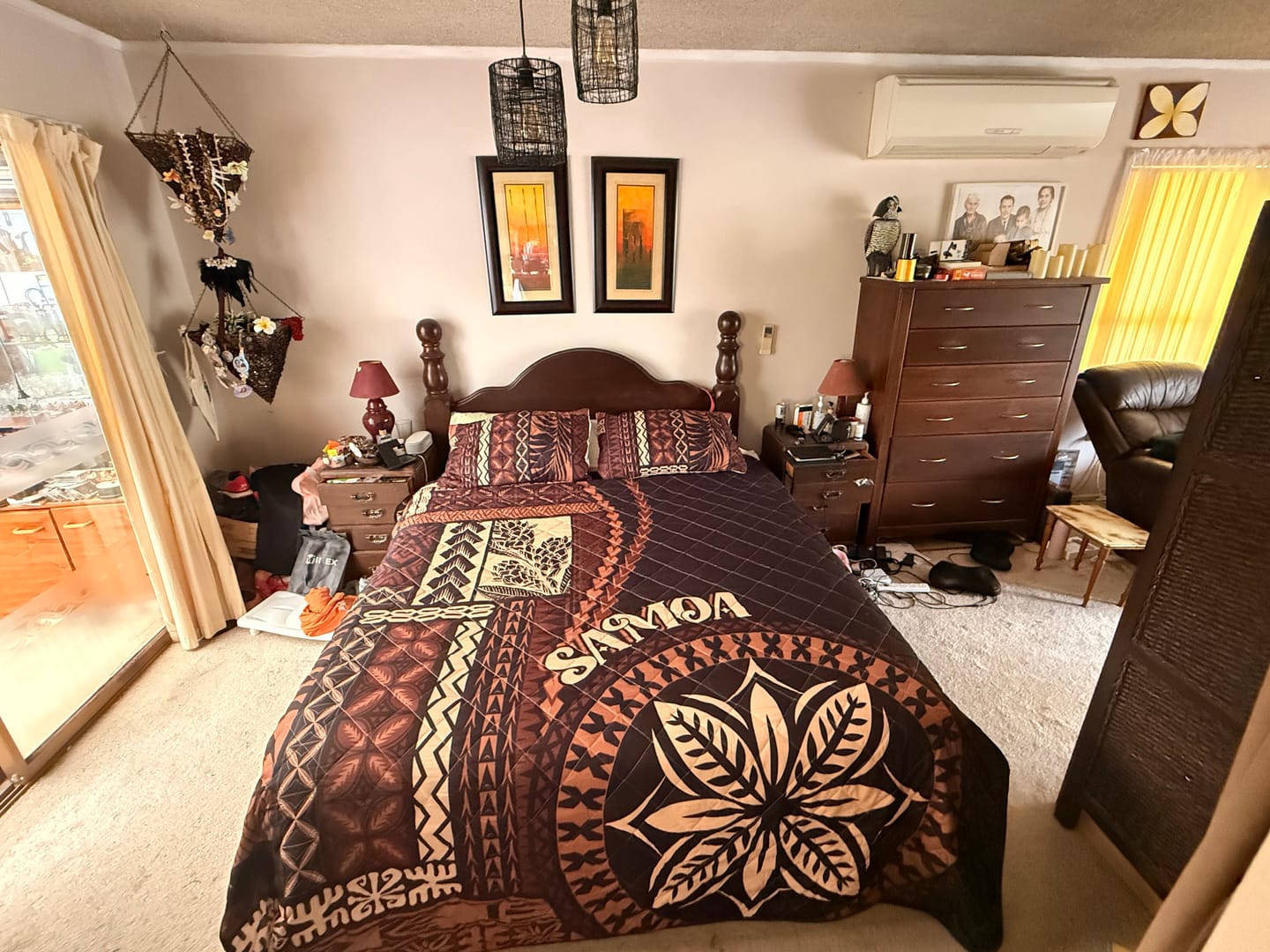 Customer photo review of Samoa Siapo Motif Quilt Bed Set Classic Style - Black Ver LT7