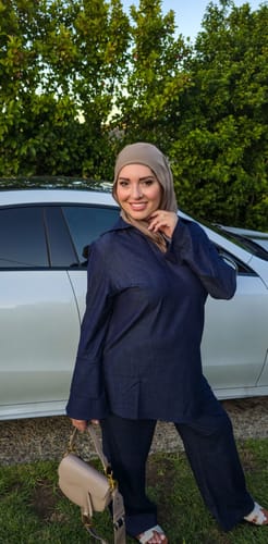 Customer photo review of Nova Denim Pants - Dark Wash