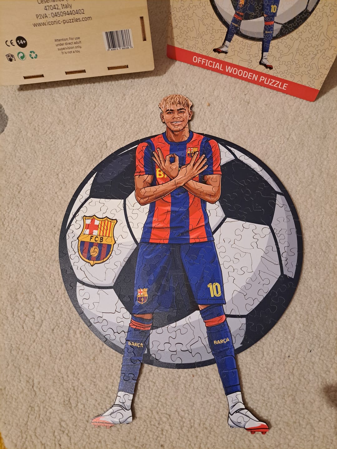 Customer photo review of Lamine Yamal - Wooden Puzzle