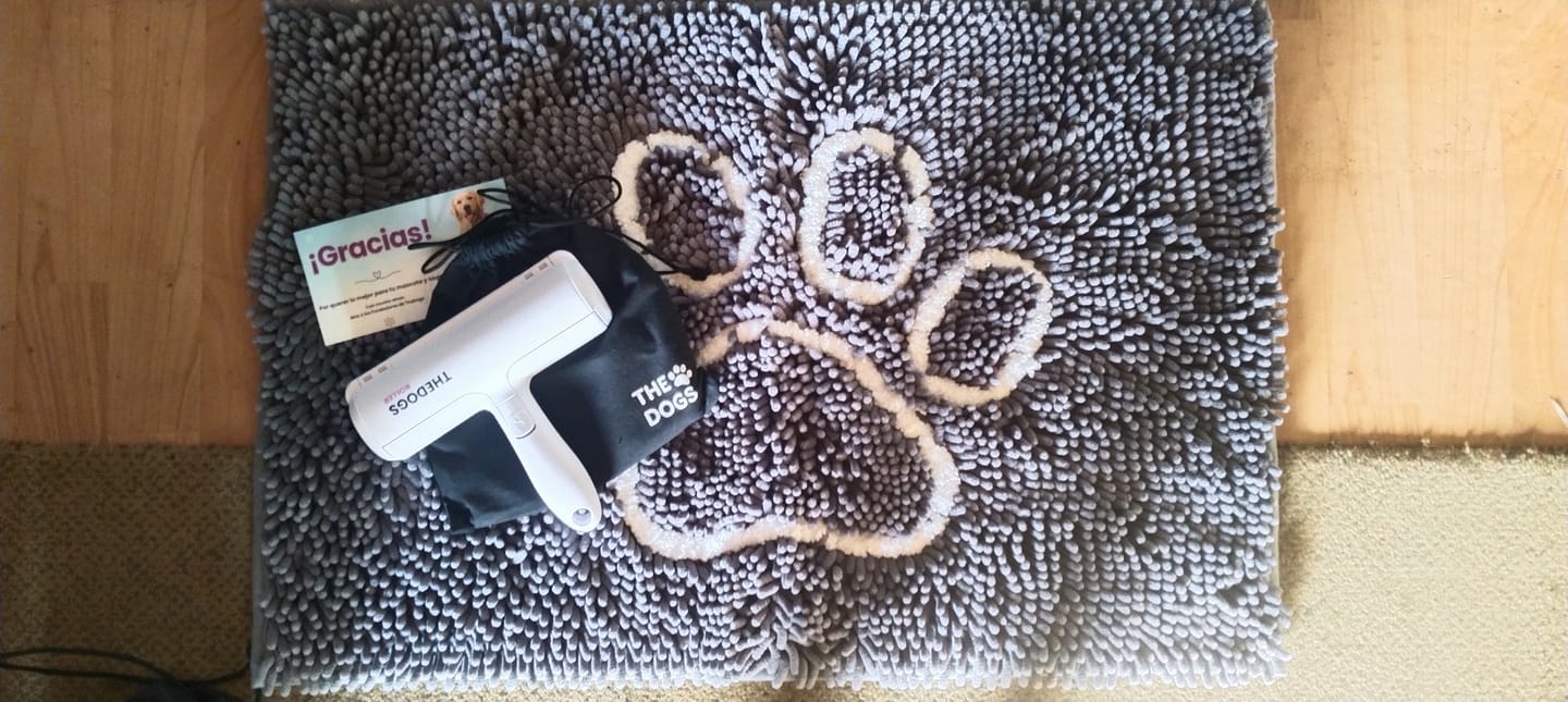 Customer photo review of Tapete ultra absorbente — Patas secas al entrar