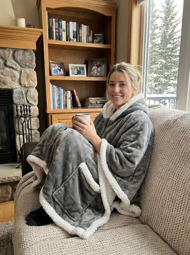 Customer photo review of Cozy Co. Robes