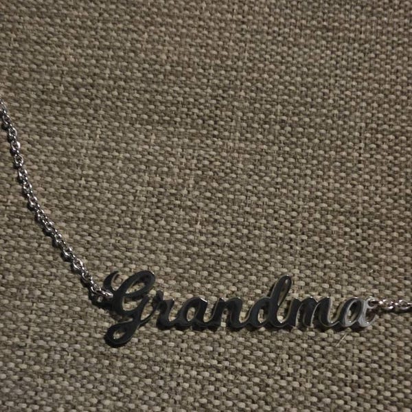 Customer photo review of Custom Russian Name Necklace