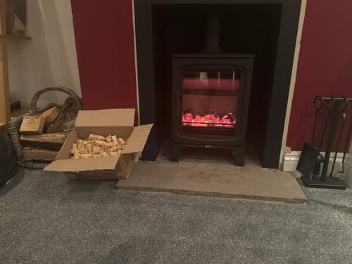 Customer photo review of Wood Wool Firelighters 150pcs