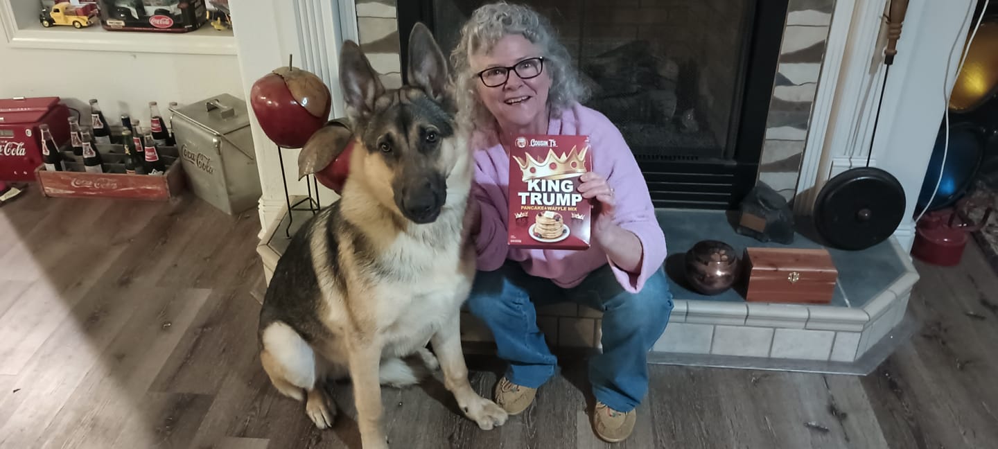 Customer photo review of Cousin T's Gourmet King Trump Pancake & Waffle Mix