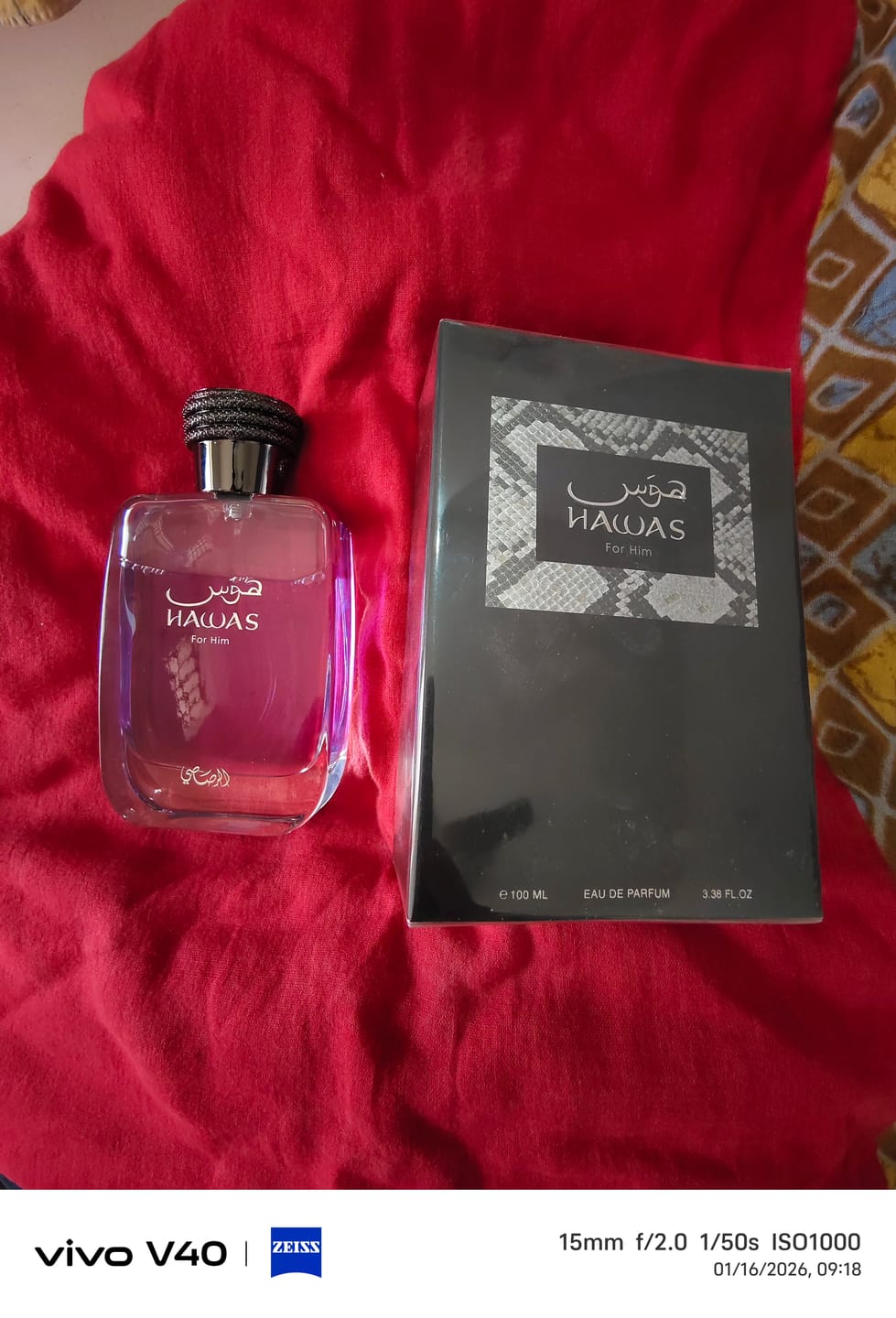 Customer photo review of Rasasi Hawas For Him Eau De Parfum