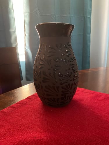 Customer photo review of Talavera Style Flower Vase 9 Inch - Engobe Florero