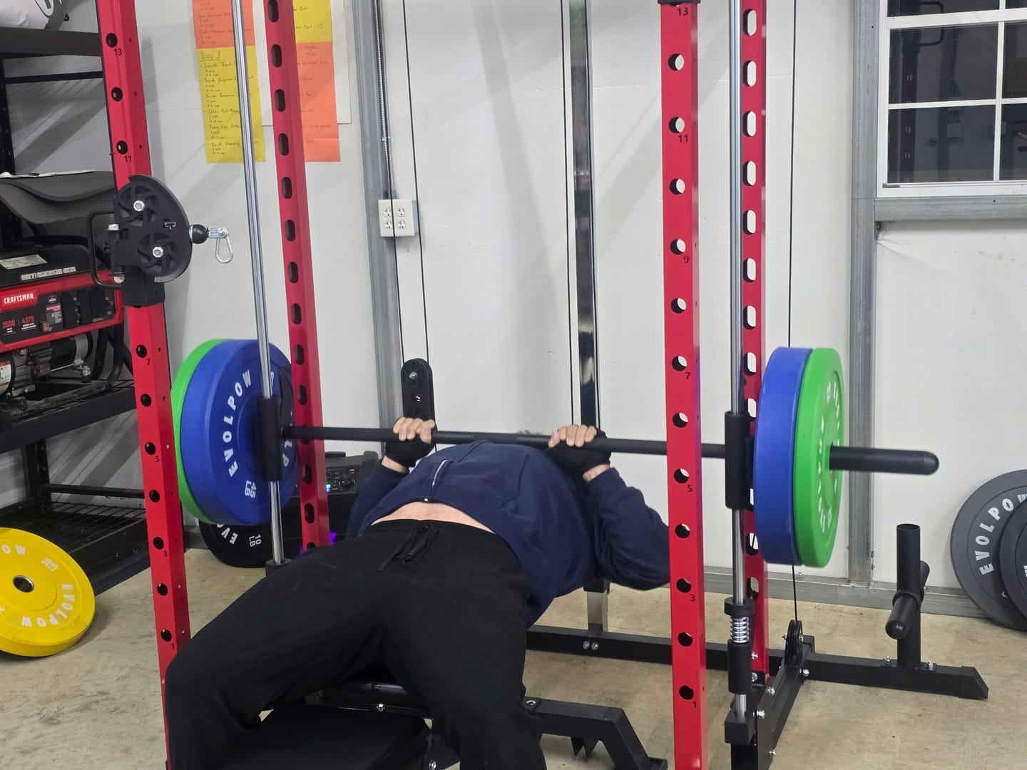 Customer photo review of EVOLPOW M2D Brute All-in-One Smith Machine Home Gym