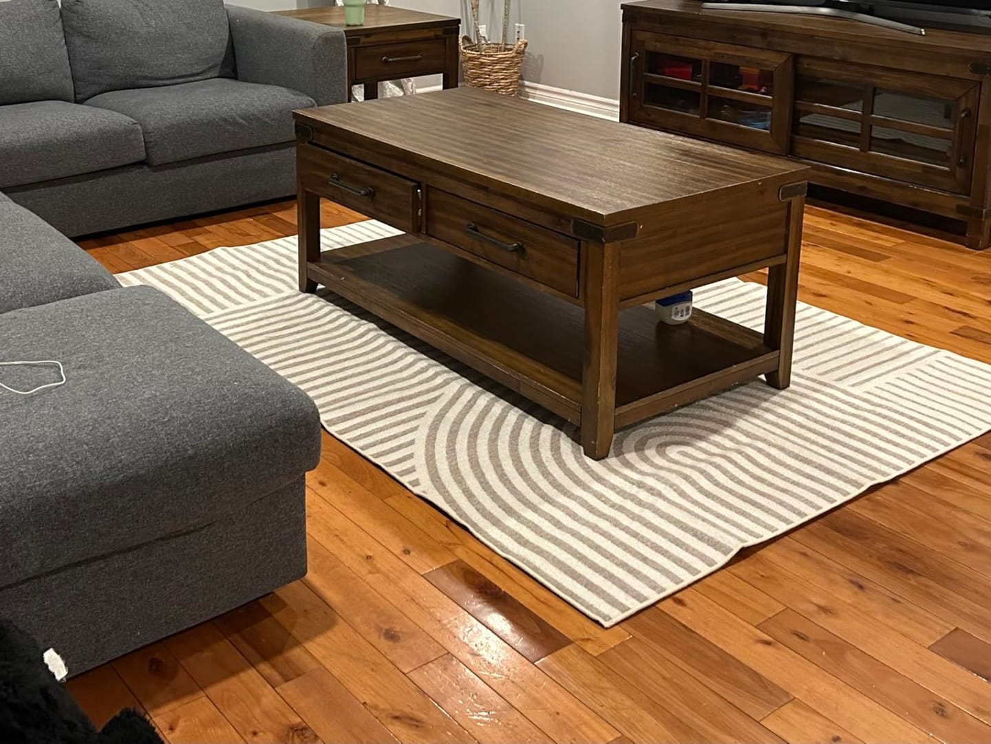 Customer photo review of Echo Washable Area Rug - Beige