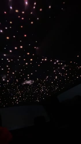 Customer photo review of RGBW Twinkle Starlight Headliner Kit – 650 or 1,000 Stars