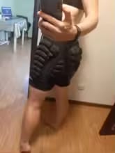 Customer photo review of 3D Padded Protective Shorts – Hip & Tailbone Guard for Skiing