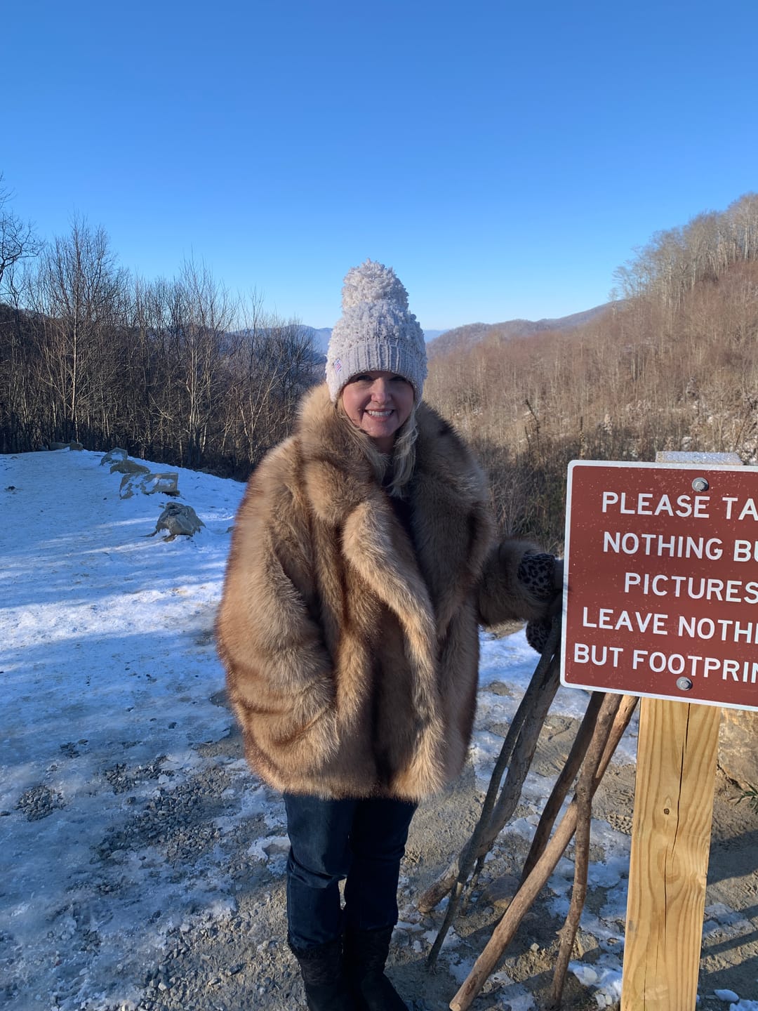 Customer photo review of Fiona Faux Fur Coat