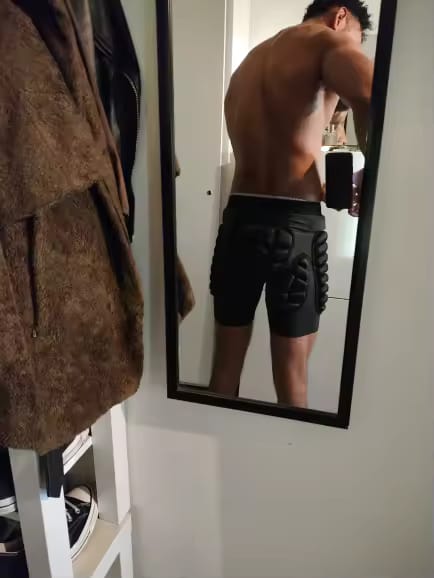 Customer photo review of 3D Polster-Shorts – Hüftschutz für Ski, Snowboard & Skate