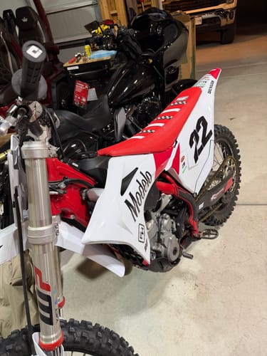 Customer photo review of Custom Seat Cover: 2023 Gas Gas MC 350F