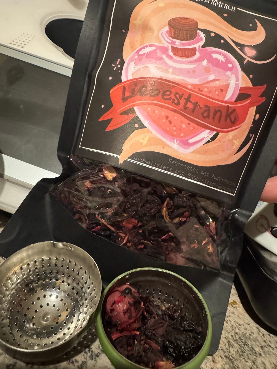 Customer photo review of Liebestrank - Zaubertrank Teemischung 80g