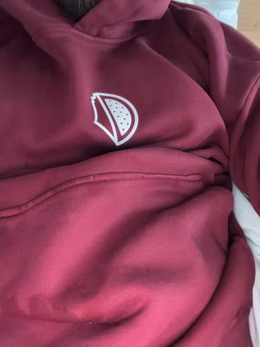Customer photo review of Just Remember Hoodie - Bordeaux