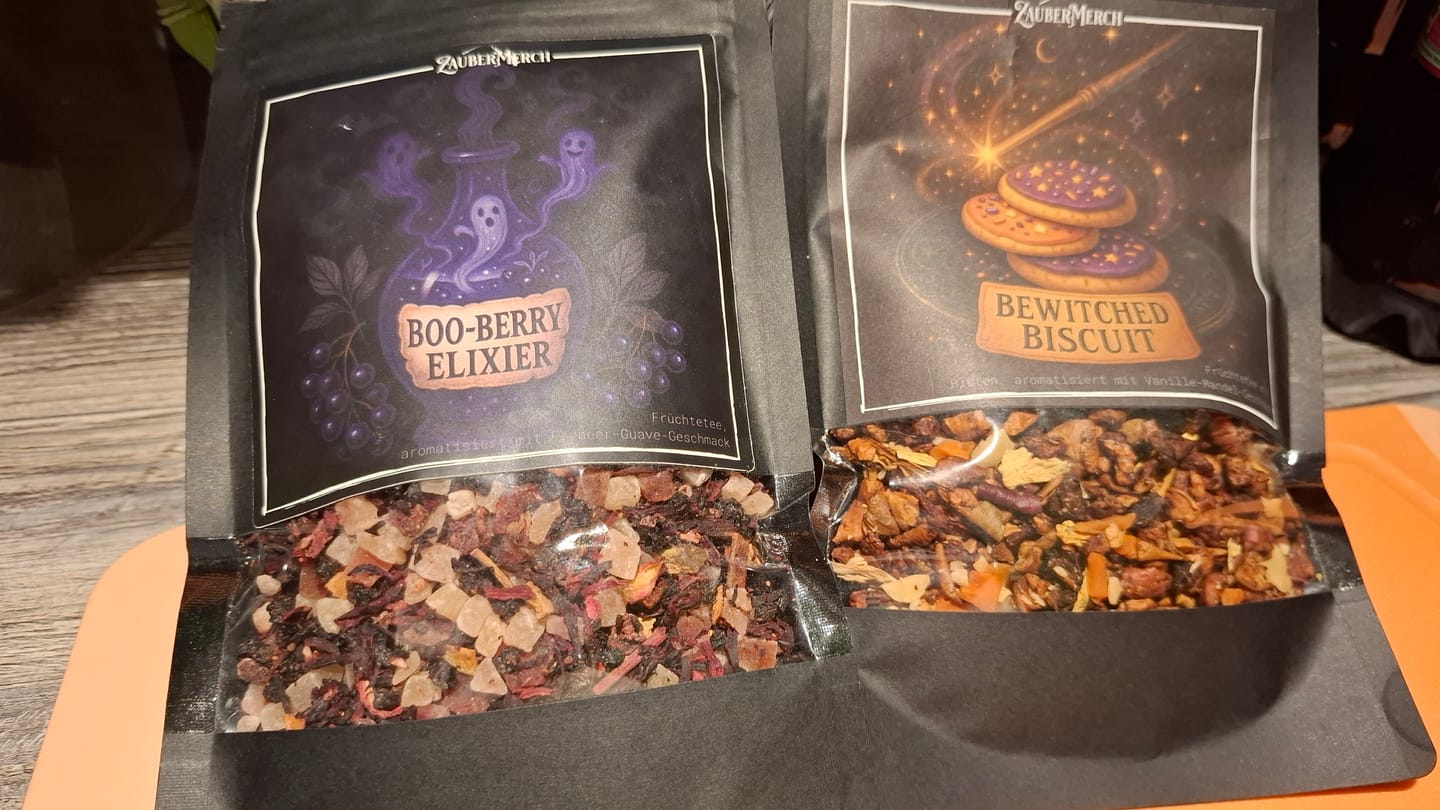 Customer photo review of Bewitched Biscuit – Früchtetee mit Vanille-Mandel-Geschmack | Limitierter Herbst Tee