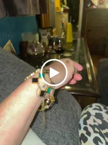 Customer video review of Celine Clover Bracelet