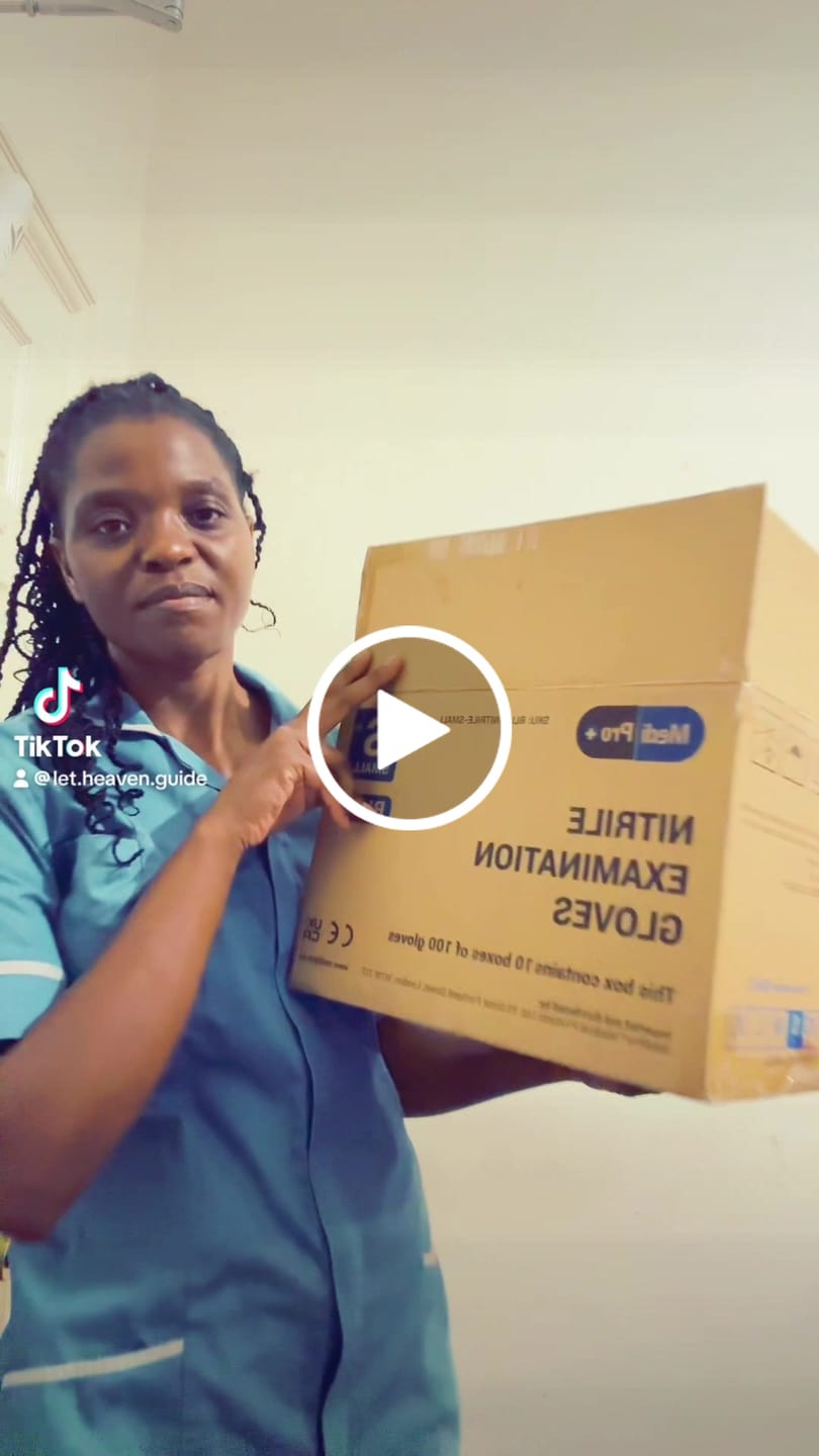 Customer video review of Blue Nitrile Gloves Medical Grade Cat III PPE Small x 100