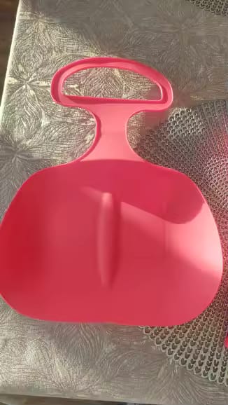 Customer photo review of Durable Snow Sled & Sand Slider – Winter Fun Toboggan (22")