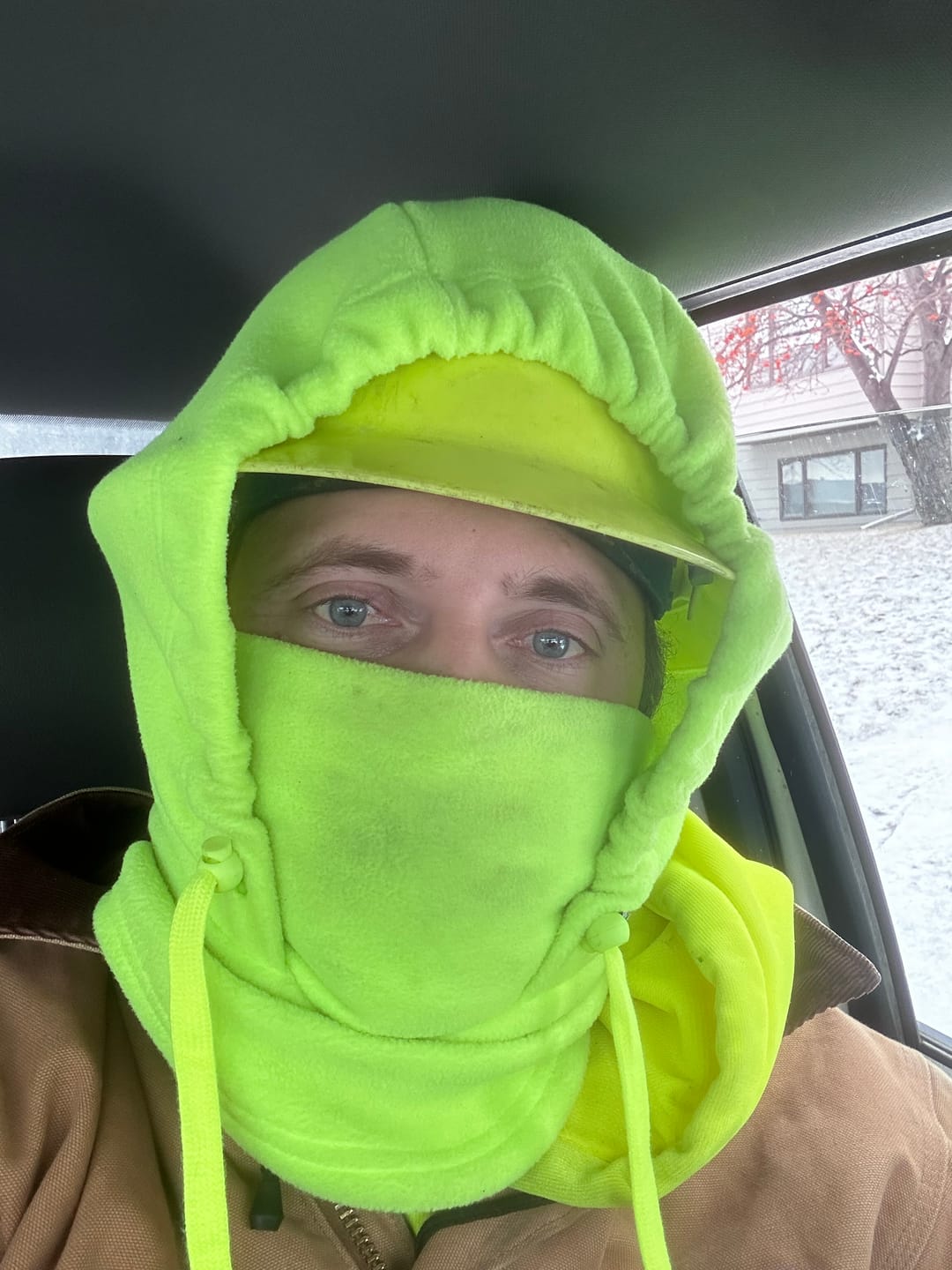 Customer photo review of Fleece Hood