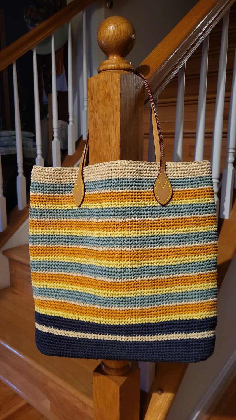 Customer photo review of CrochetPark™ daily carryall tote crochet kit