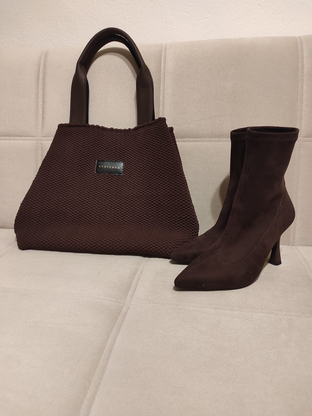 Customer photo review of Trinity Tote Bag - Chocolate
