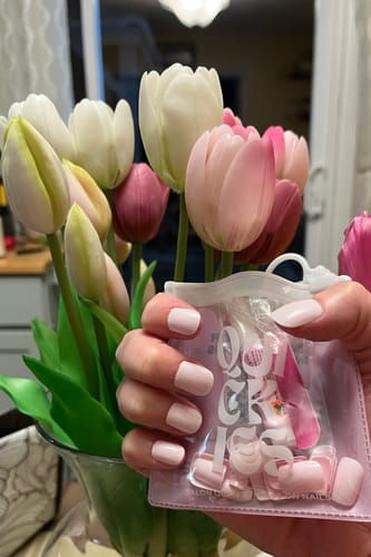 Customer photo review of Not Your Baby Press On Nails (24PC)