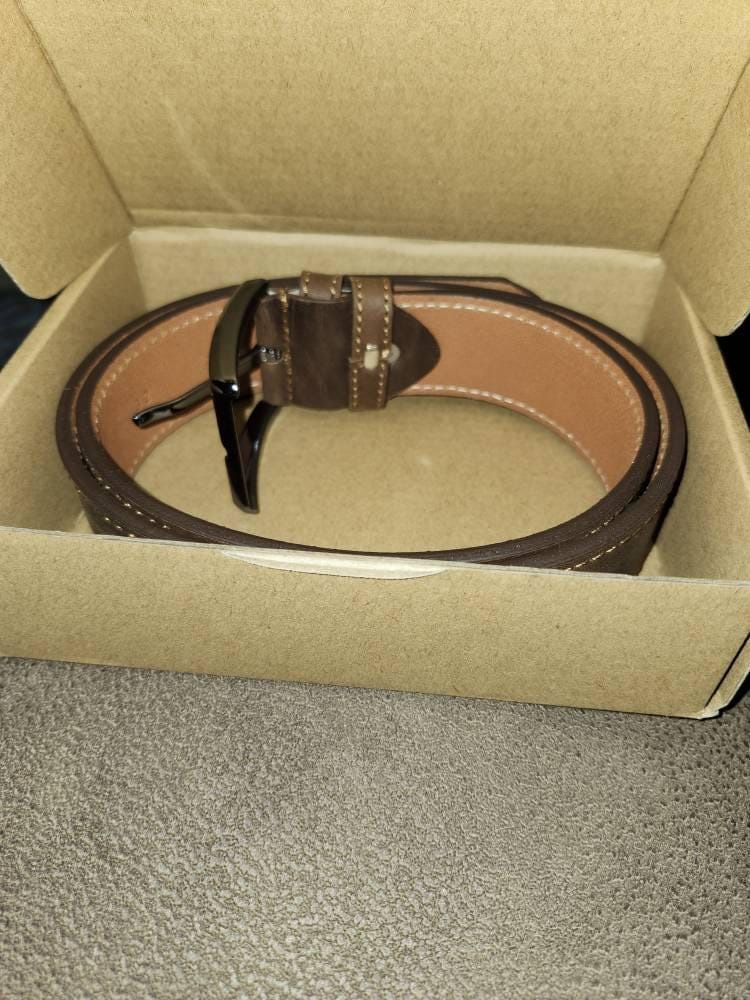 Customer photo review of Custom Leather Belt, Valentine's Day Gift for Boyfriend, Unique Gift for Husband