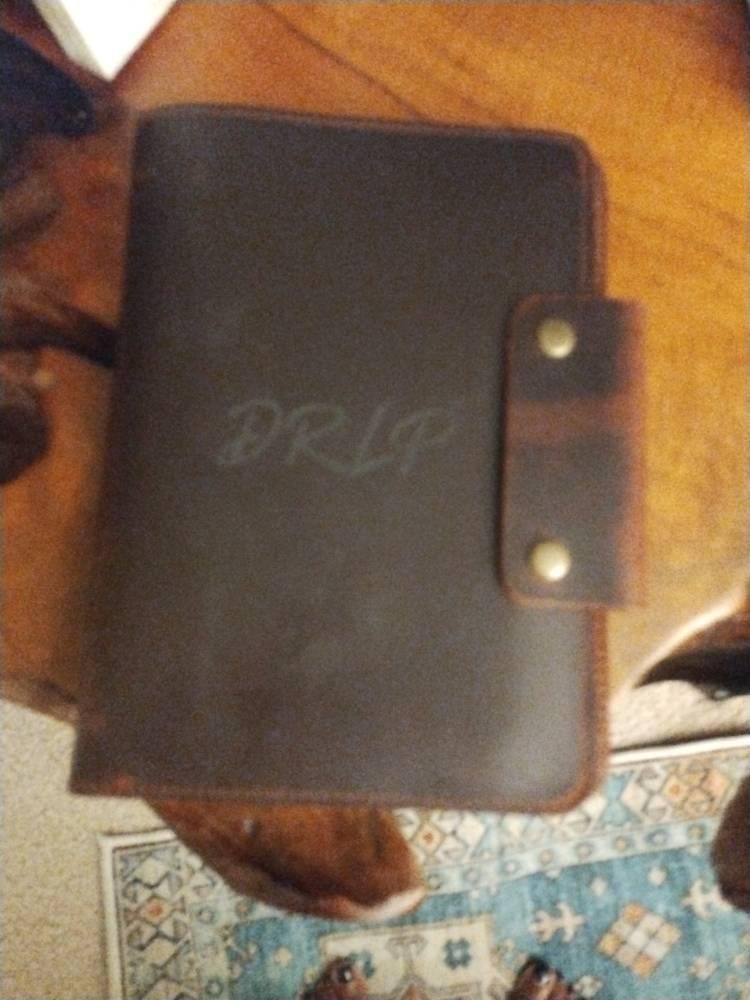 Customer photo review of 2026 Leather Planner, Personalized Refillable Leather Journal A5 Size + Free Pen