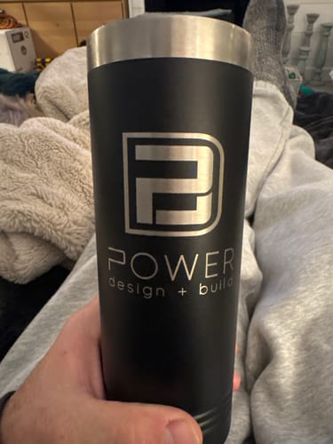 Customer photo review of (6 Pieces) Laser Engraved Skinny Tumbler | 22 oz
