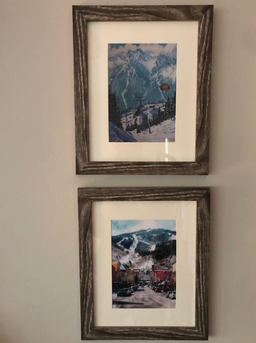 Customer photo review of Park City, Utah, USA – Watercolor Art Print