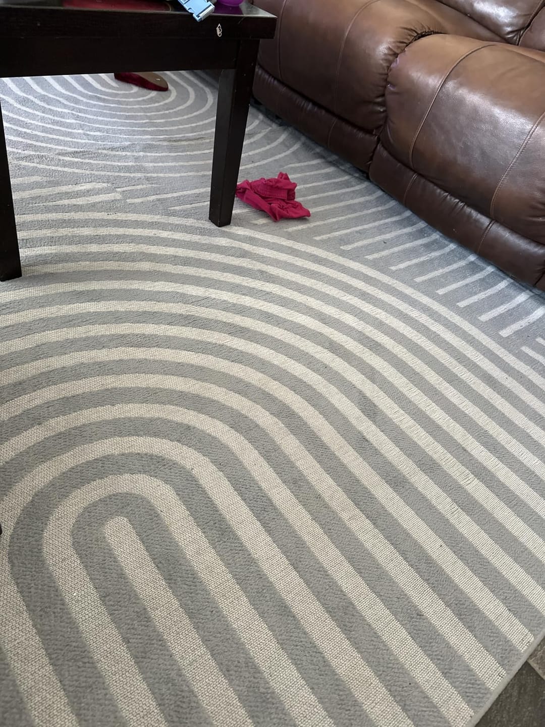 Customer photo review of Echo Washable Area Rug - Gray