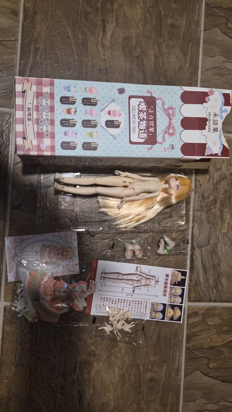 Customer photo review of Momotale Four Seasons Tea House Story Series 1/8 Action Figure BJD Blind Box