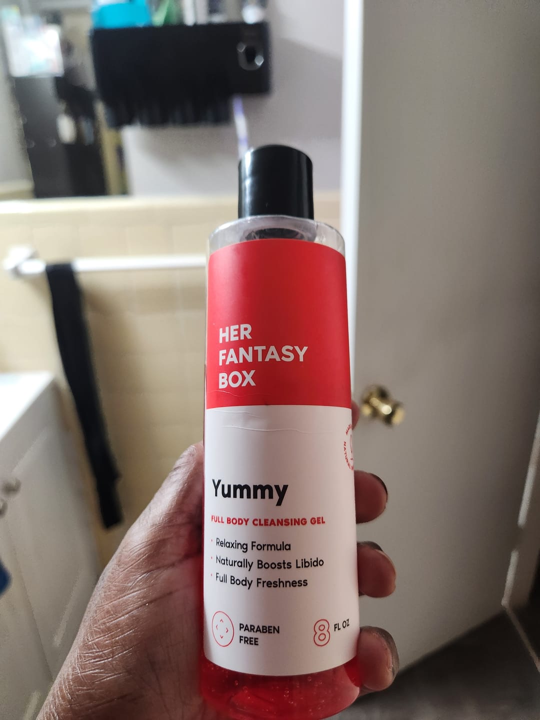 Customer photo review of Yummy Vegan Feminine Shower Gel - 3 pk