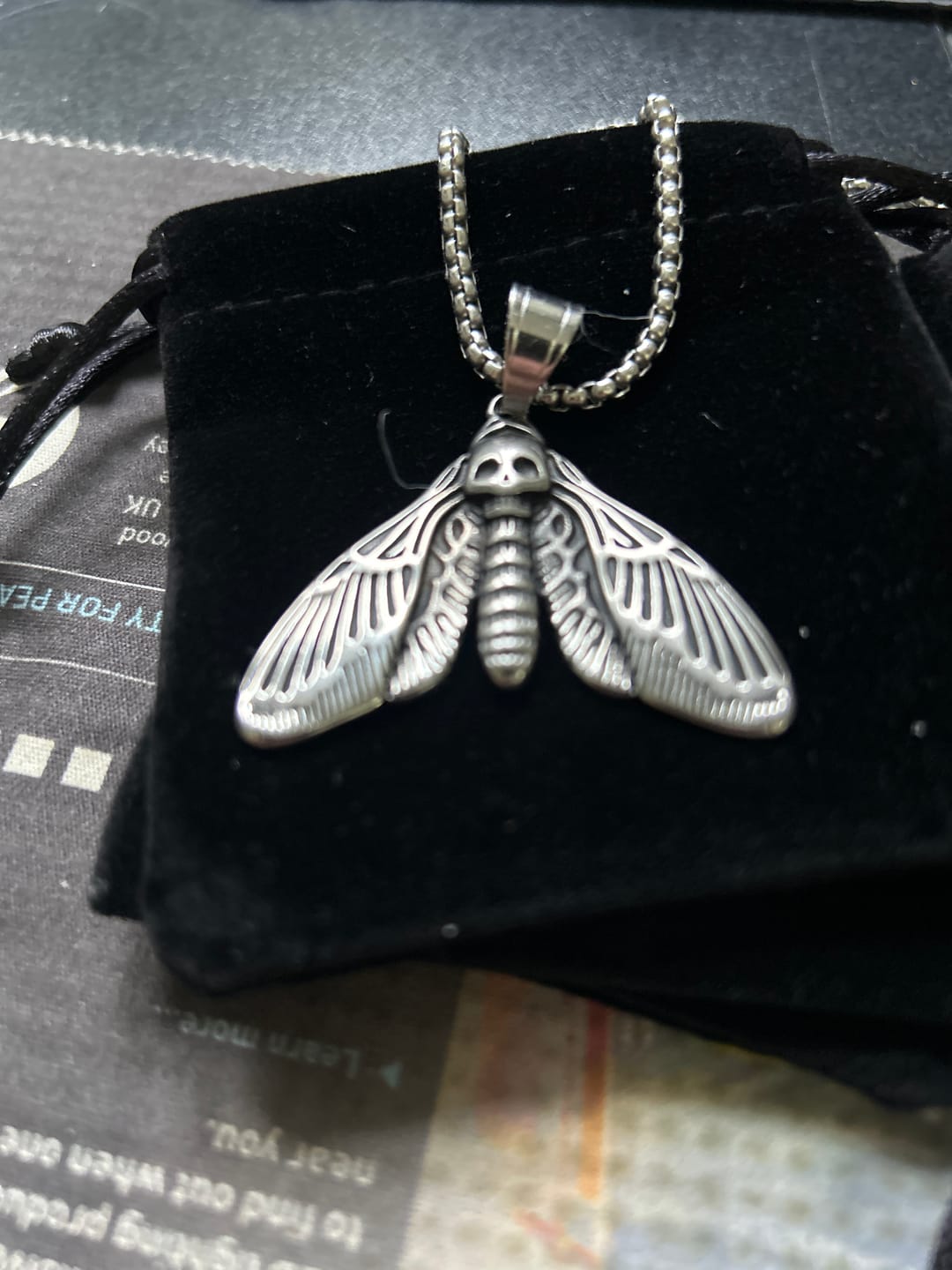 Customer photo review of SKULL BUTTERFLY.