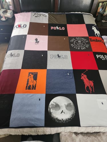 Customer photo review of Classic T-Shirt Blanket