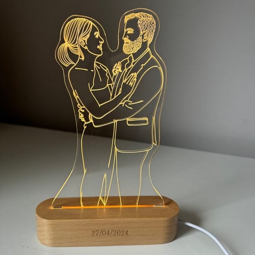Customer photo review of Custom Photo 3D Lamp
