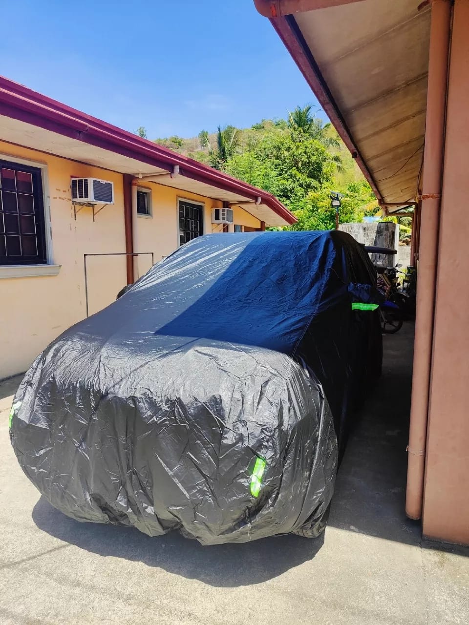 Customer photo review of Universal All-Weather Car Cover for Sedans & SUVs