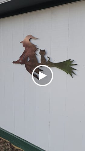 Customer video review of Flying Witch - Metal Wall Art