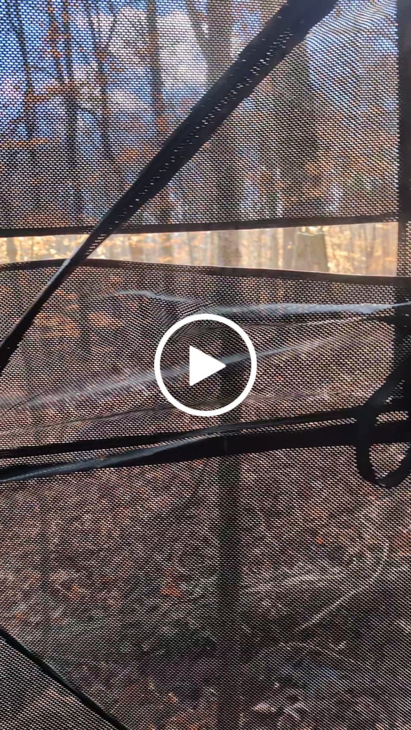 Customer video review of VisX/VisMax See Through Hunting Blind, Pop Up Ground Deer Blind