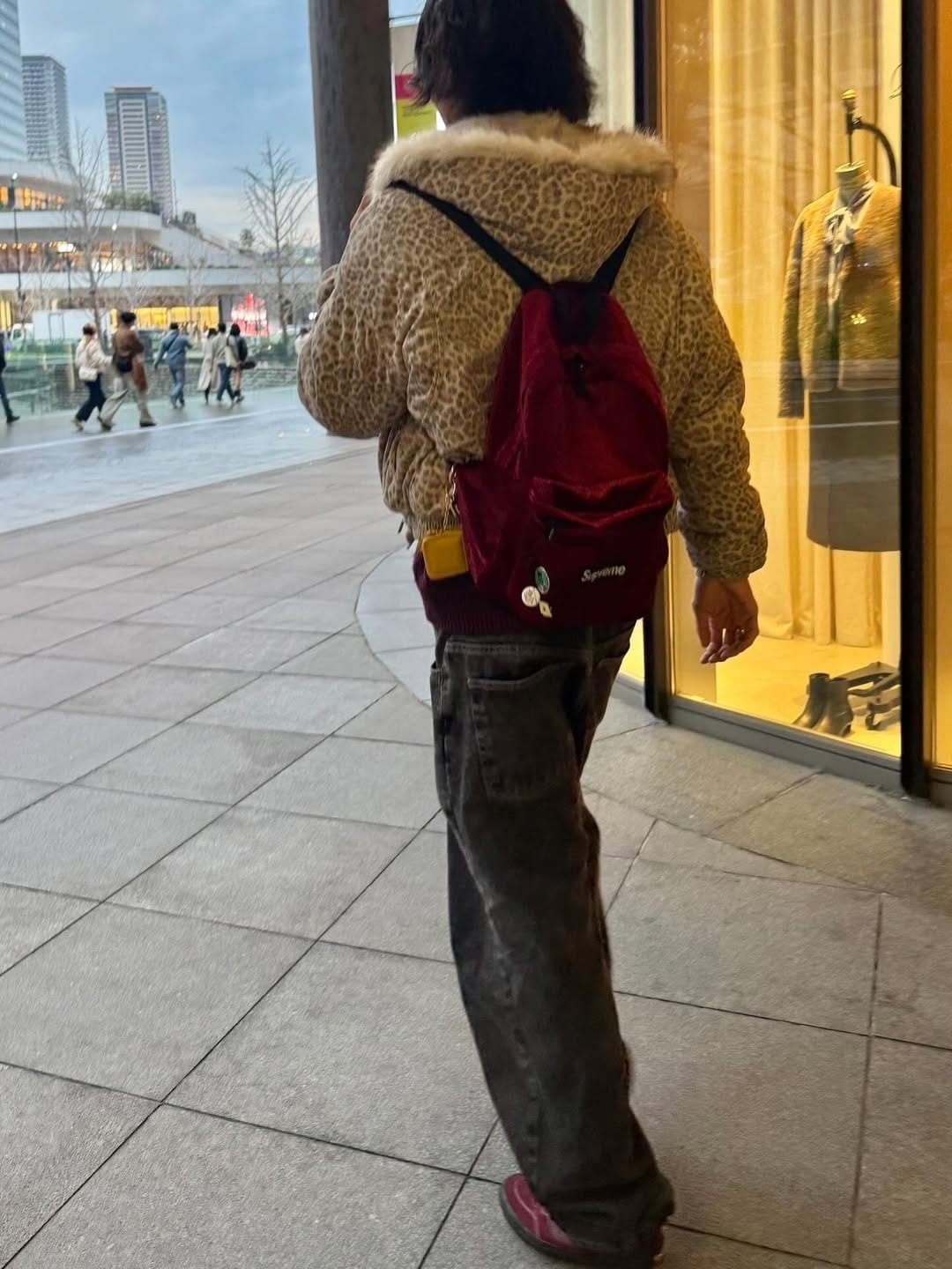 Customer photo review of Cotton Cheetah Print Mink Fur Hooded Jacket - 2270