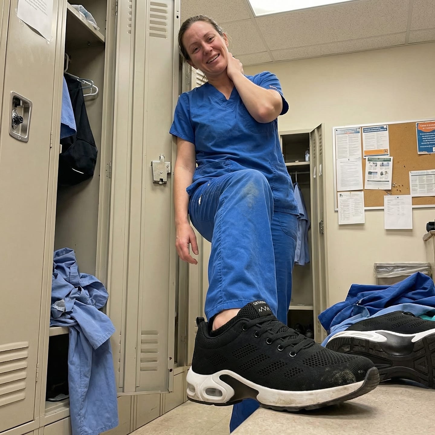 Customer photo review of Orthora™ Pro — Built for 12-Hour Shifts on Hard Floors