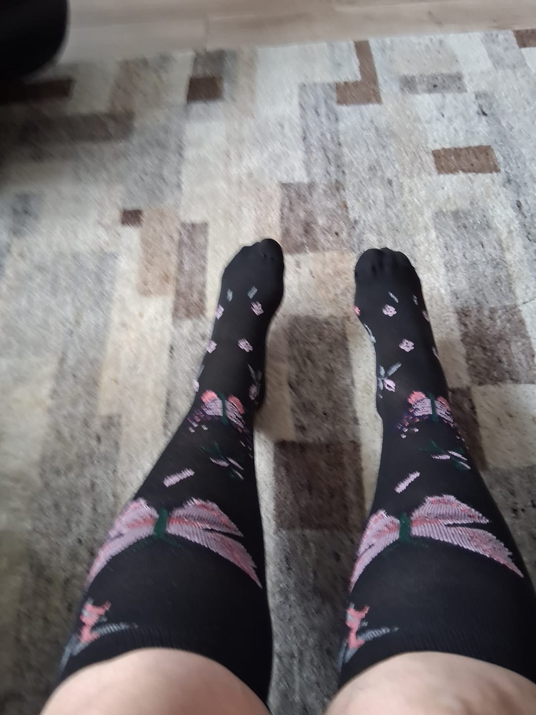 Customer photo review of Kompressionsstrümpfe Flower New