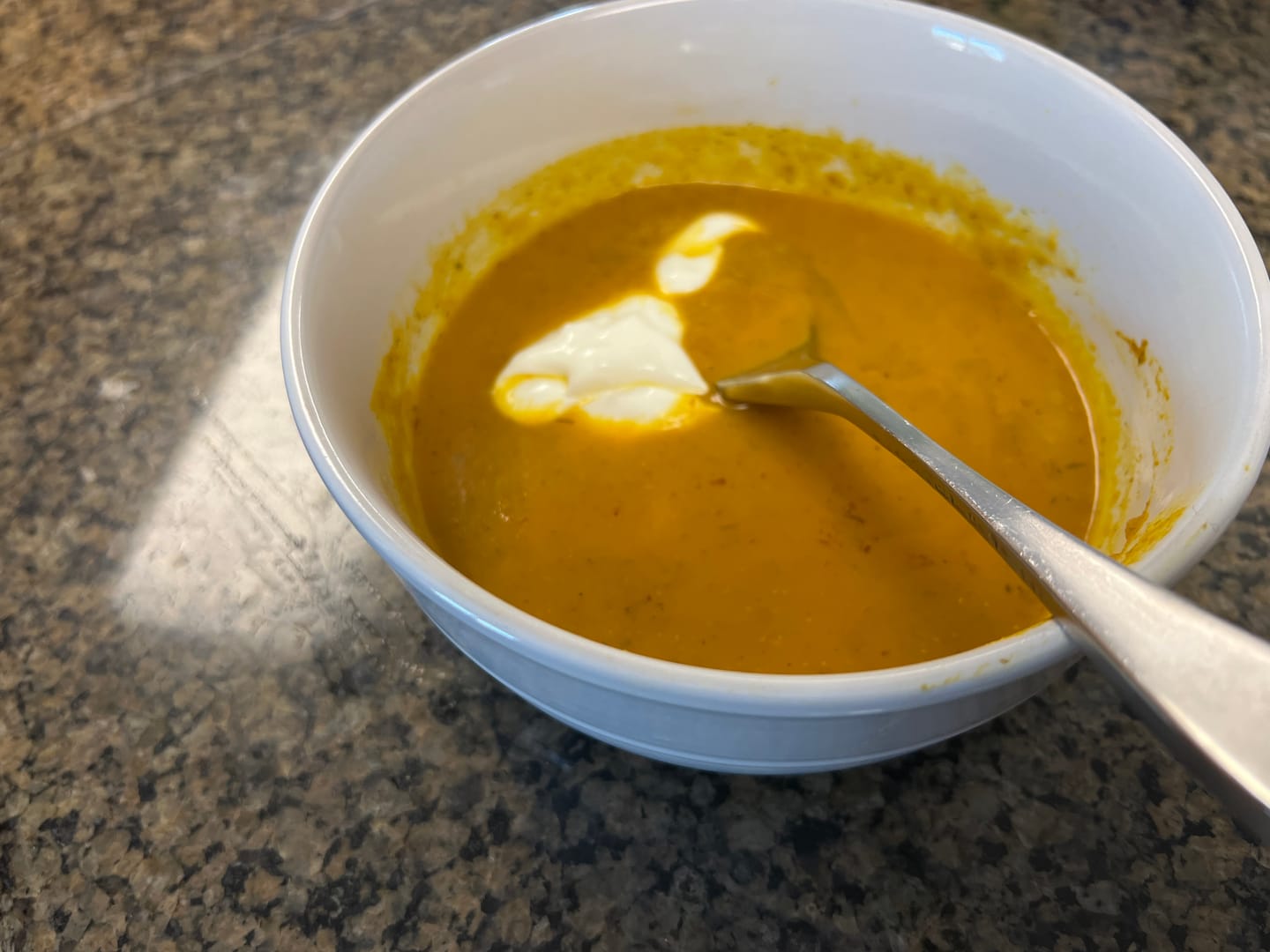 Customer photo review of Carrot Ginger Dill Soup