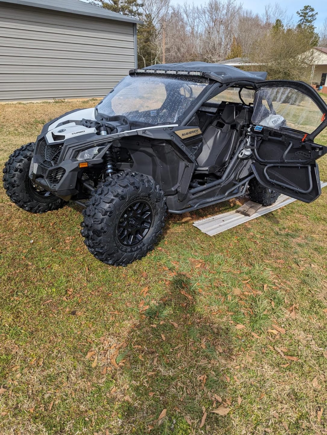 Customer photo review of Nerf Bars Rock Sliders for Can Am Maverick X3 2017-2024