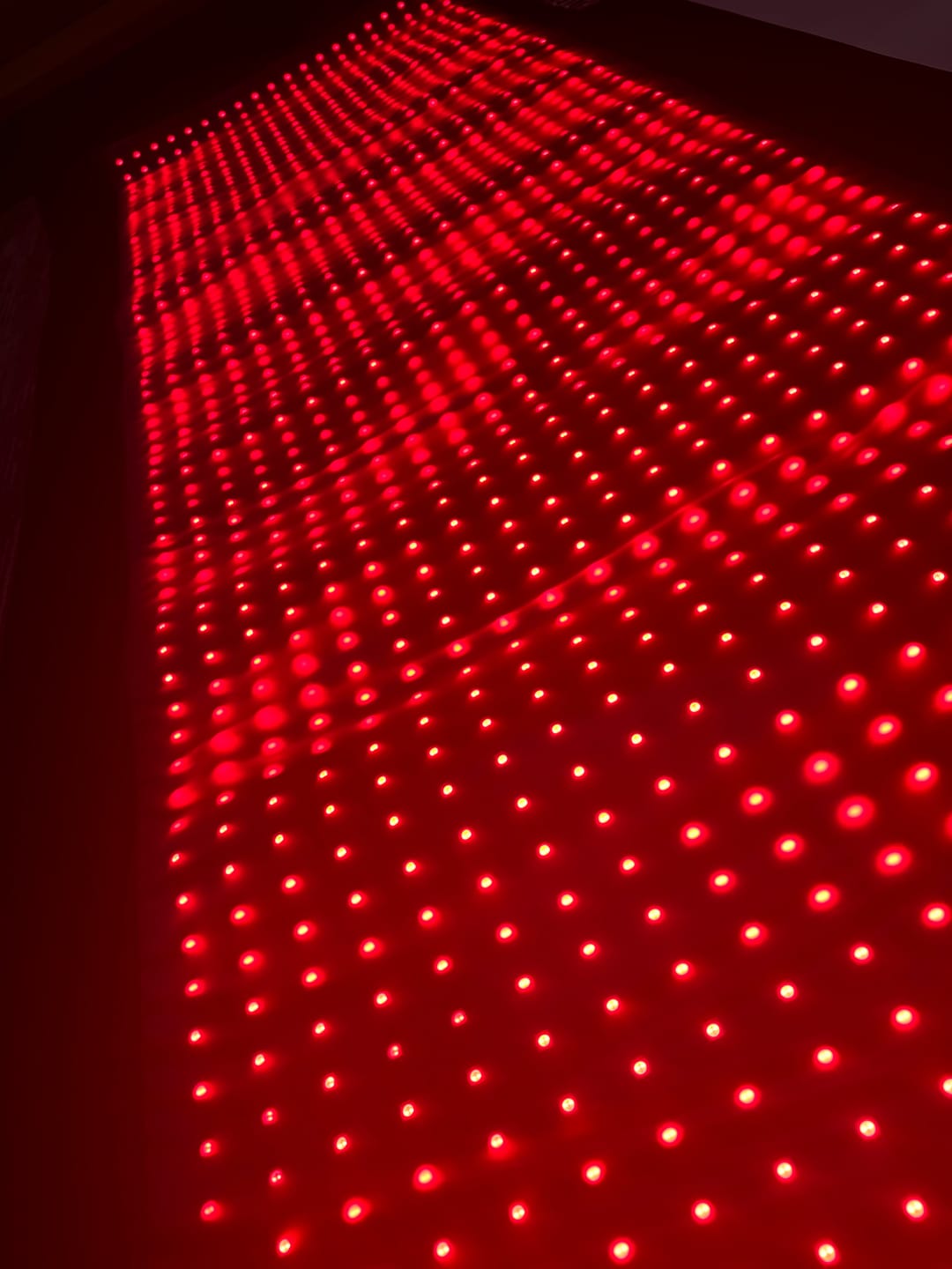 Customer photo review of LUMYHEALTH Dual-Pulse Red Light Therapy Mat for Pain Relief