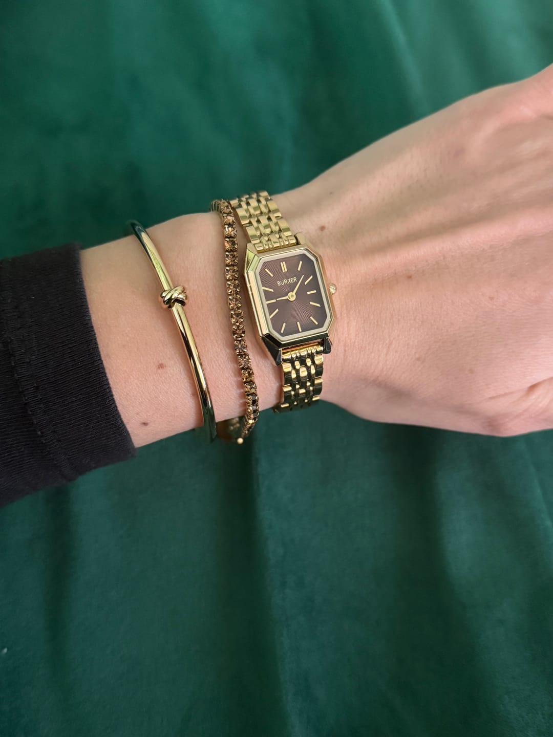 Customer photo review of Isabell Petite Gold Brown