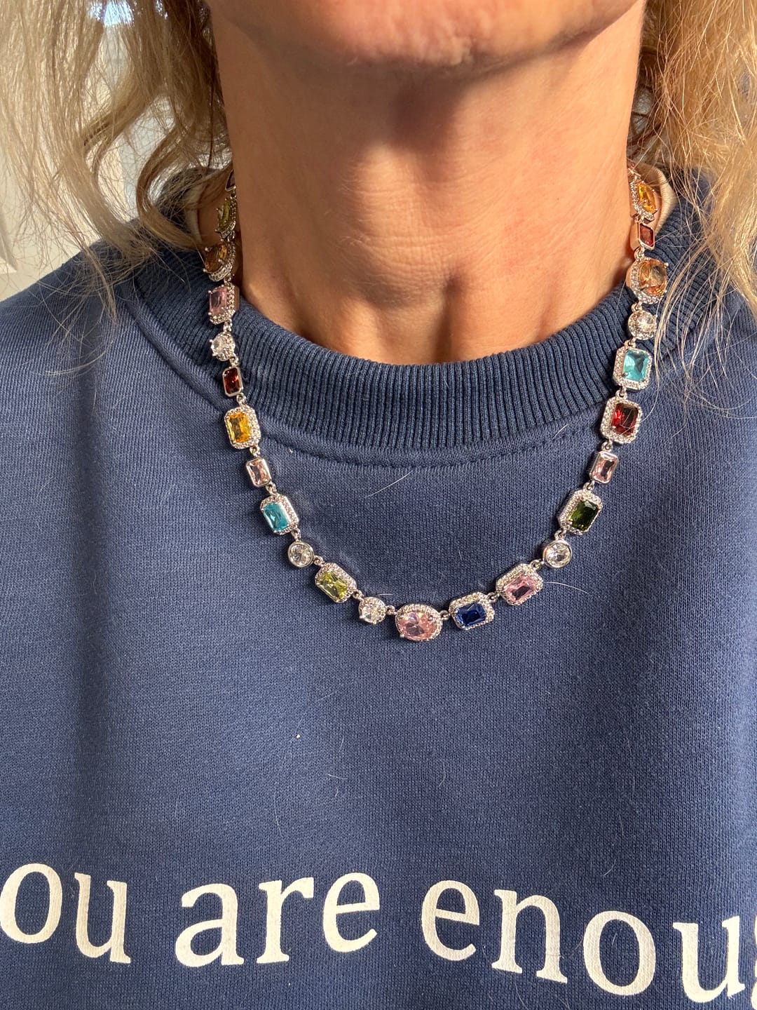 Customer photo review of Purely Gems Solstice Necklace (No Motifs/Crosses)