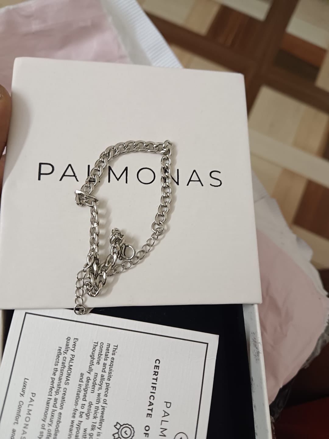 Customer photo review of Classic Cable Chain Bracelet