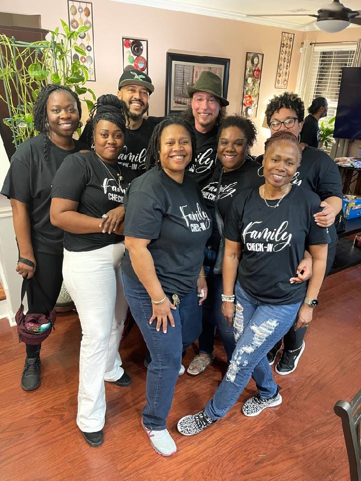 Customer photo review of Womens Graphic T-Shirt Family Check-in | Family Gathering Apparel